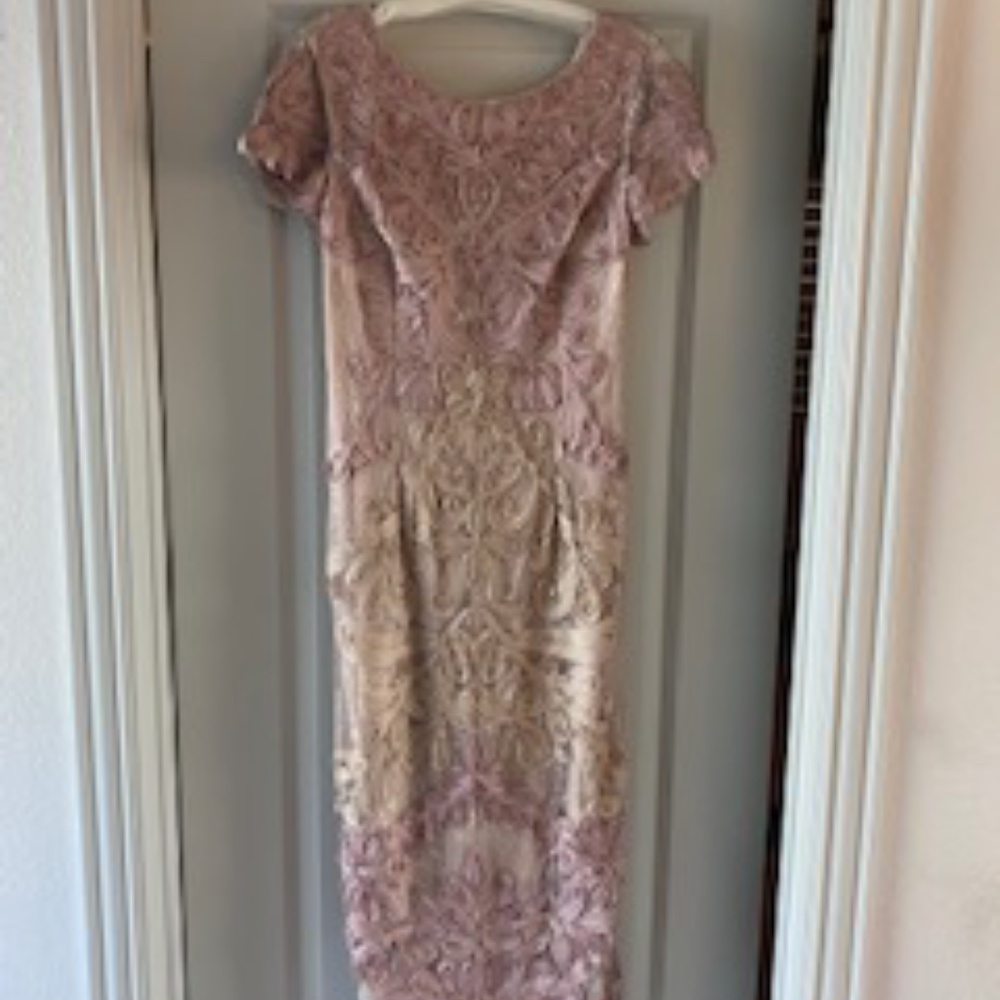 J S Collections Rose colored designer dress size 8